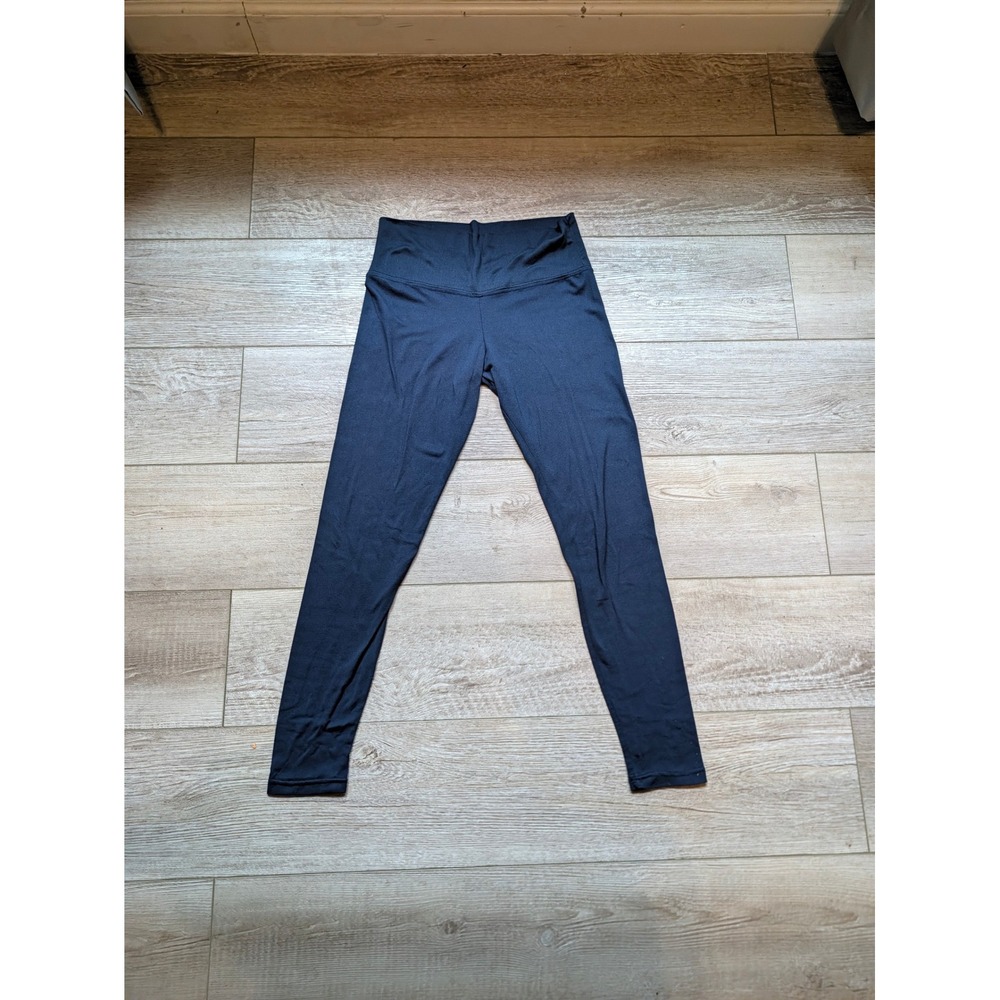 Sweet Navy Blue High Waisted Leggings Small Made in USA Activewear Yoga Pants